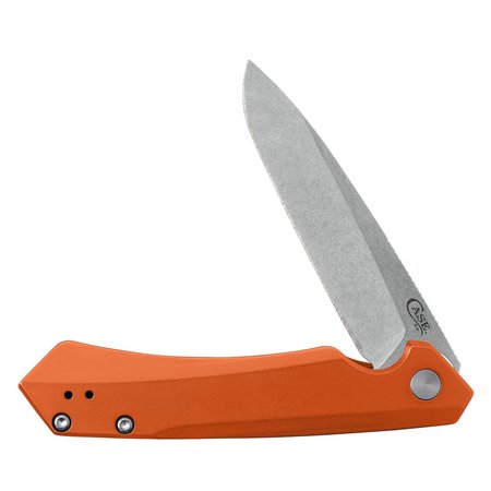 CASE CUTLERY Knife, Case Orange Anodized Aluminum Kinzua with Spear S35VN Blade 64696